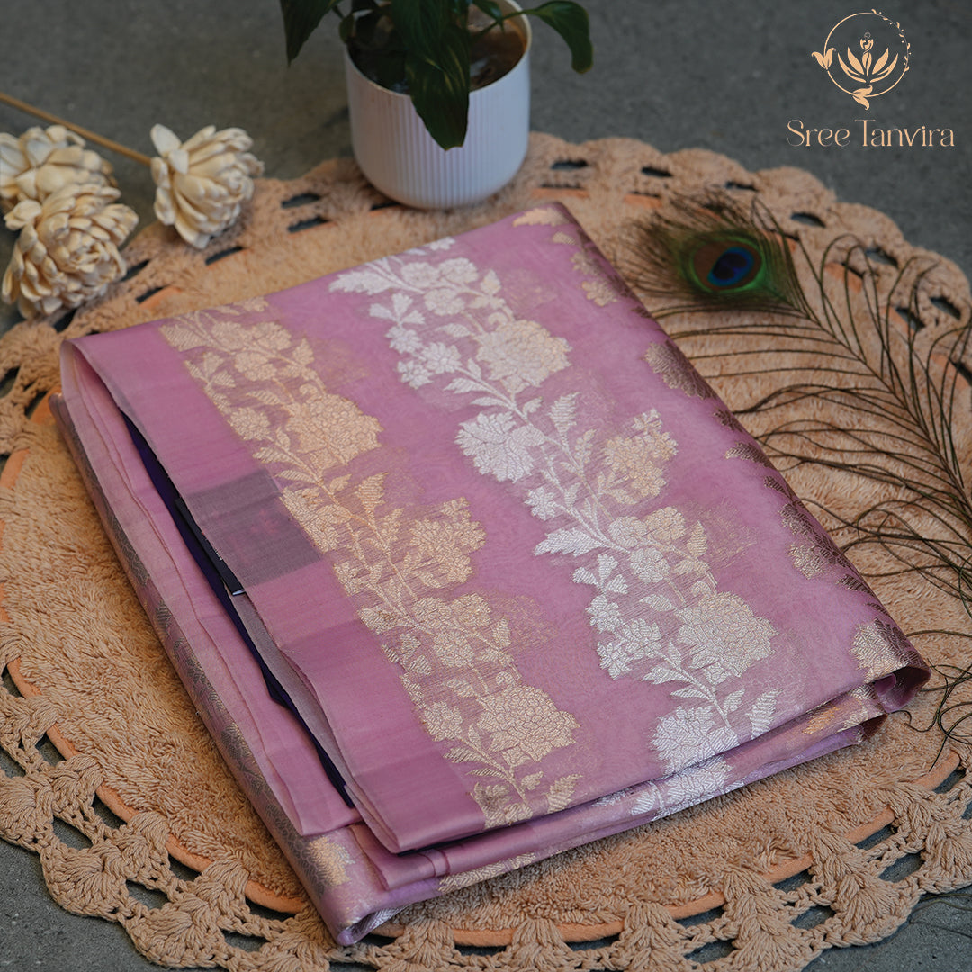 PURE ORGANZA SAREE
