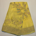 Georgette Allover Yellow Saree