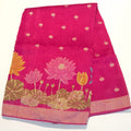 Fancy Silk Hot Pink Saree