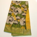 Yellow chanderi cotton saree