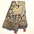 Pen Kalamkaari Fancy Silk Saree