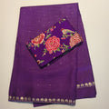 Purple Silk Saree