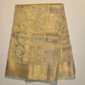 Organza Tissue Allover Zari Gold Saree